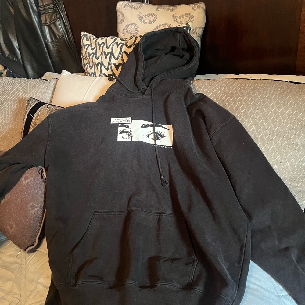 Brandy Melville Black Eye Graphic Hoodie